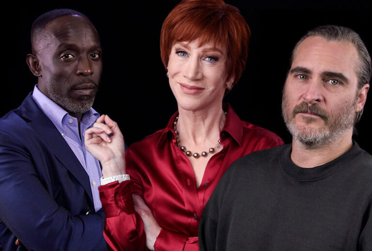 Michael K. Williams; Kathy Griffin; Joaquin Phoenix (Matt Smith/AP/Chris Pizzello/Kevin Carlin)