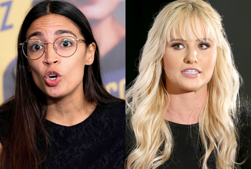 Alexandria Ocasio-Cortez; Tomi Lahren (Getty/Don Emmert/Rich Polk)
