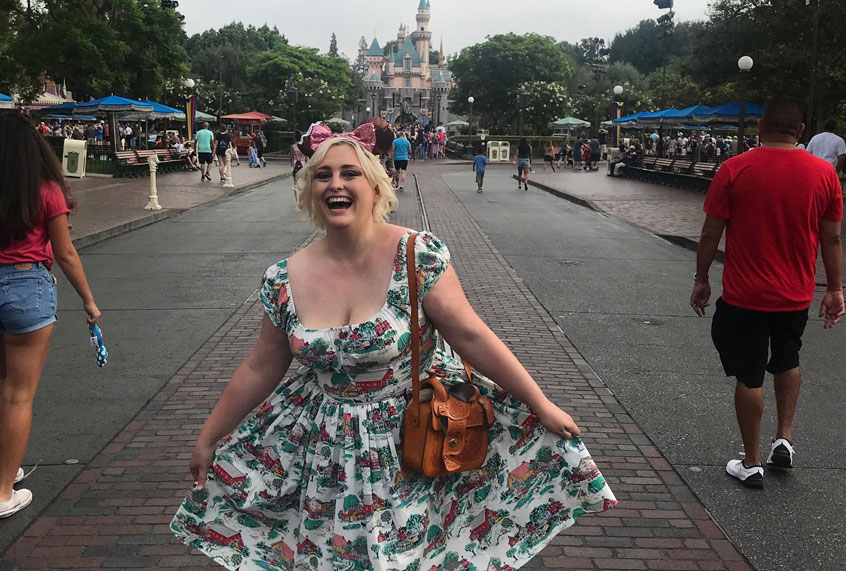 Author at Disneyland (Courtesy of author)