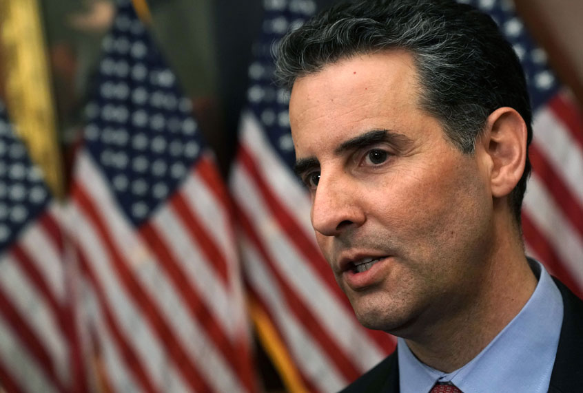 Rep. John Sarbanes (D-MD) speaks to members of the media after a news conference held to introduce H.R.1, the 'For the People Act, at the U.S. Capitol January 4, 2019. (Getty/Alex Wong)