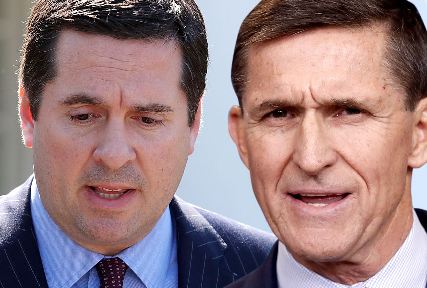 Devin Nunes; Michael Flynn (AP/Getty/Salon)
