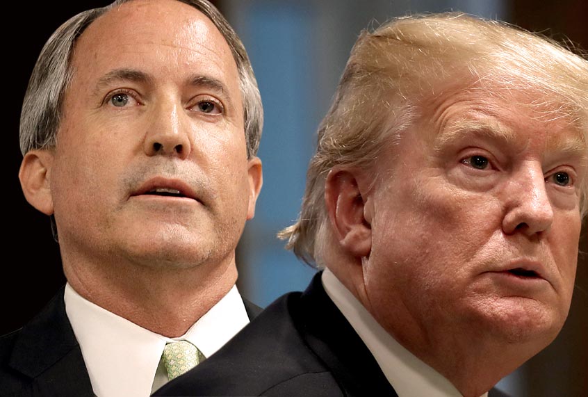 Ken Paxton; Donald Trump (AP/Getty/Salon)