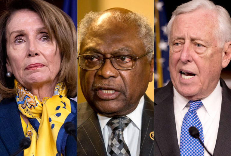 Nancy Pelosi; Jim Clyburn; Steny Hoyer (AP/Getty)
