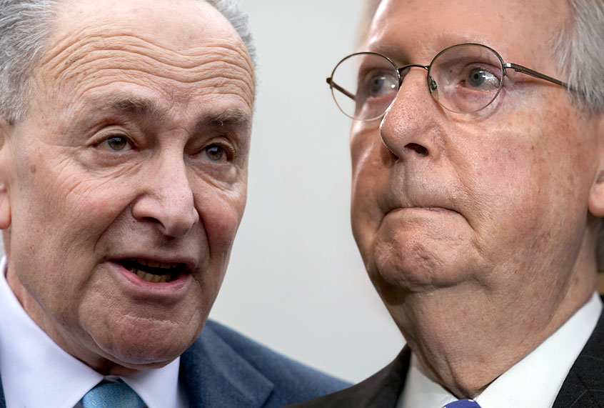 Chuck Schumer; Mitch McConnell (Getty/Salon)