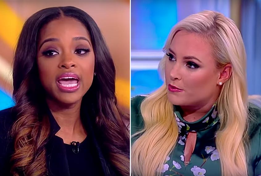 Tamika Mallory and Meghan McCain on "The View" (YouTube/The View)