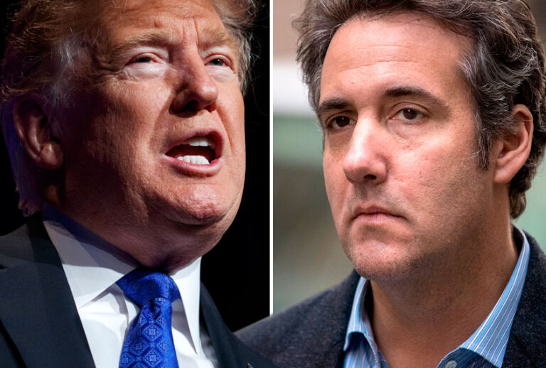 Donald Trump; Michael Cohen (AP/Evan Vucci/Getty/Drew Angerer)