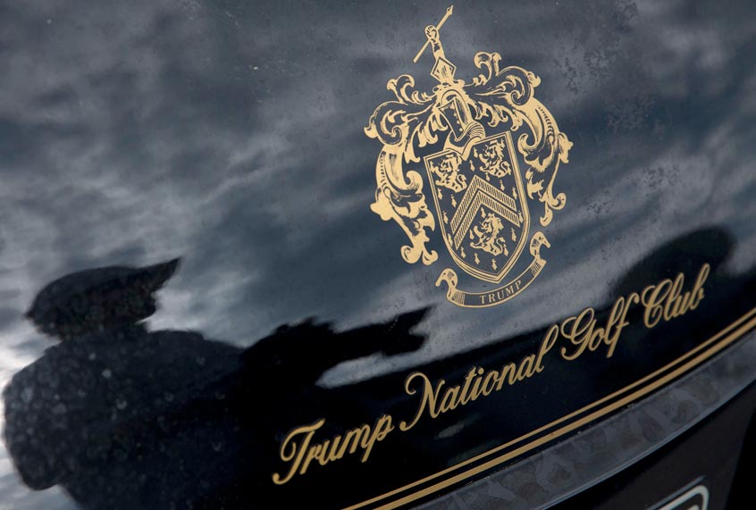A golf cart at the the Trump National Golf Club Westchester in Briarcliff Manor, N.Y. (AP/Mary Altaffer)