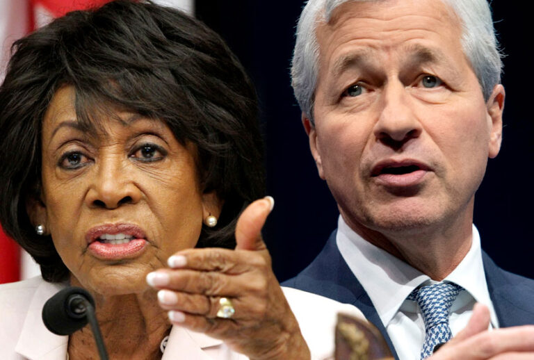 Maxine Waters; Jamie Dimon (AP/Getty/Salon)