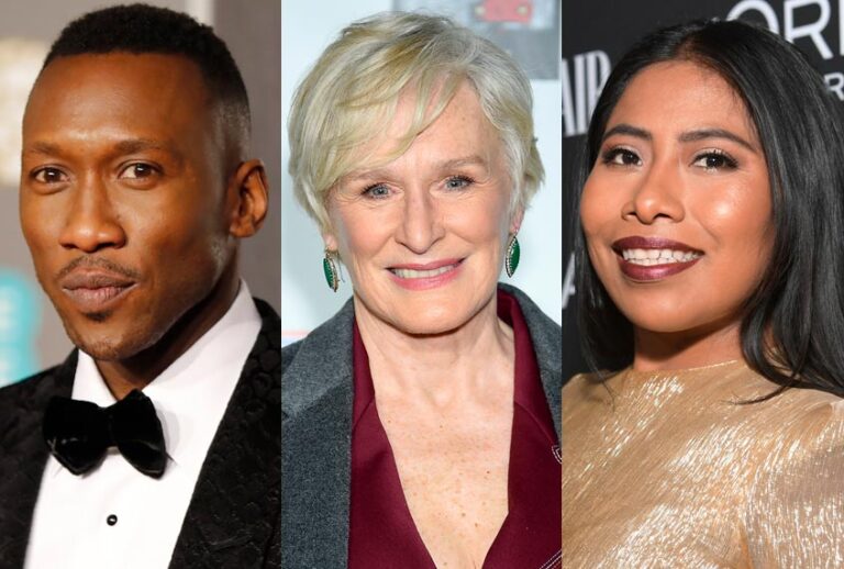 Mahershala Ali; Glenn Close; Yalitza Aparicio (Getty/Tolga Akmen/Gregg DeGuire/Emma McIntyre)