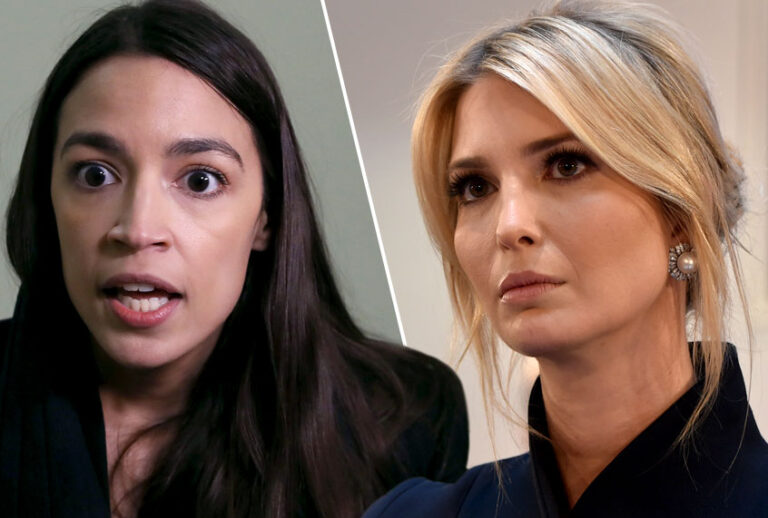 Alexandria Ocasio-Cortez; Ivanka Trump (Getty/Mark Wilson/Christof Stache)