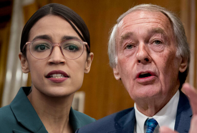 Alexandria Ocasio-Cortez; Ed Markey (Getty/AP/Salon)
