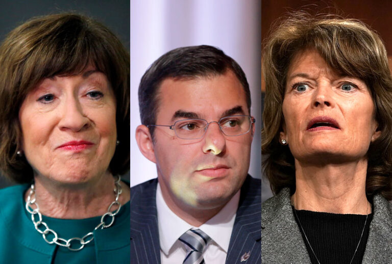 Susan Collins; Justin Amash; Lisa Murkowski (AP/Elise Amendola/Carlos Osorio/Getty/Alex Wong)