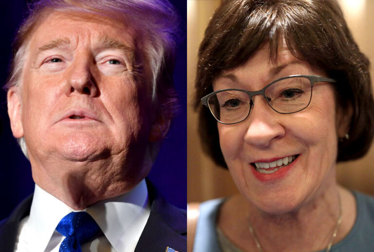 Donald Trump; Susan Collins (Getty/Alex Wong/Nicholas Kamm)