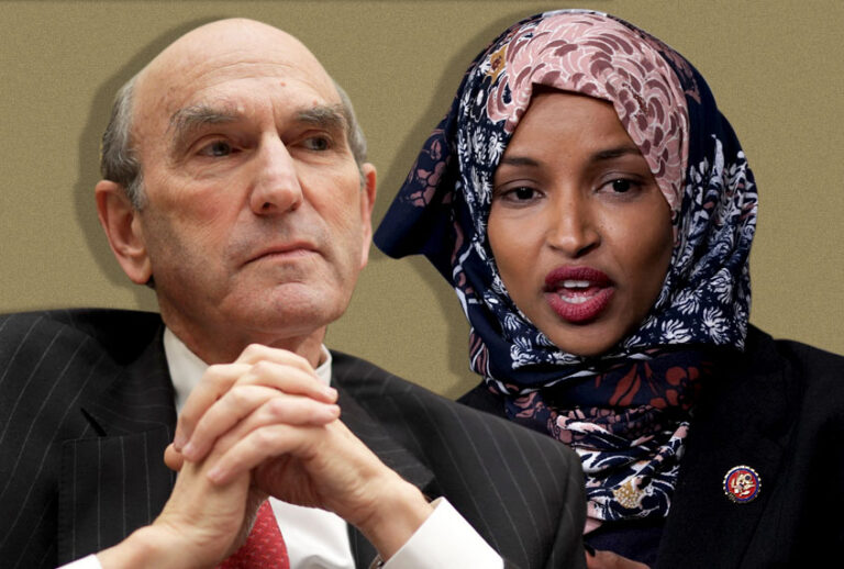 Elliott Abrams; Ilhan Omar (Getty/Salon)