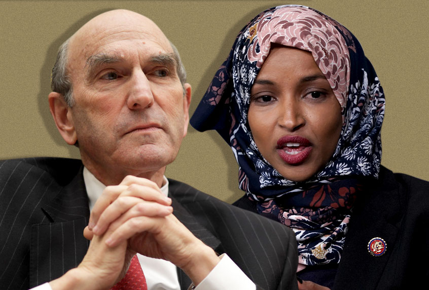 Elliott Abrams; Ilhan Omar (Getty/Salon)
