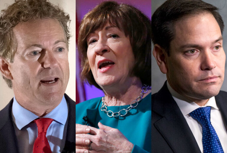 Rand Paul; Susan Collins; Marco Rubio (AP/Getty)