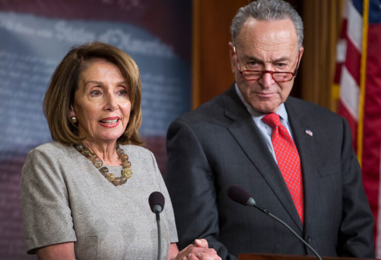 Nancy Pelosi and Chuck Schumer (Getty/ Zach Gibson)