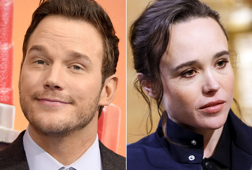 Chris Pratt; Ellen Page (Getty/Gregg DeGuire/Rich Polk)