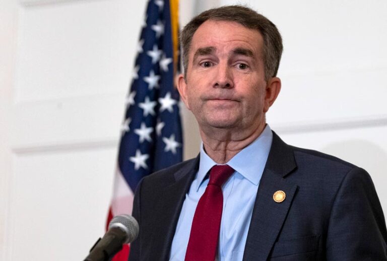 Virginia Governor Ralph Northam speaks with reporters at a press conference at the Governor's mansion on February 2, 2019 in Richmond, Virginia. (Getty/Alex Edelman)