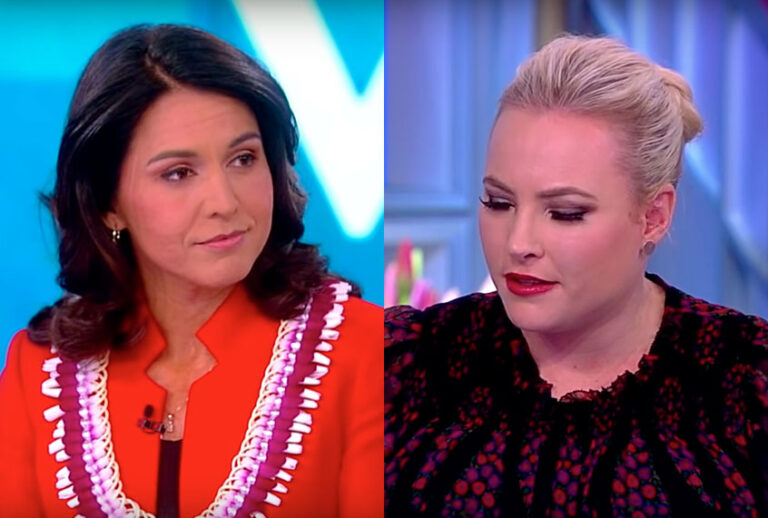 Rep. Tulsi Gabbard; Meghan McCain (YouTube/The View)