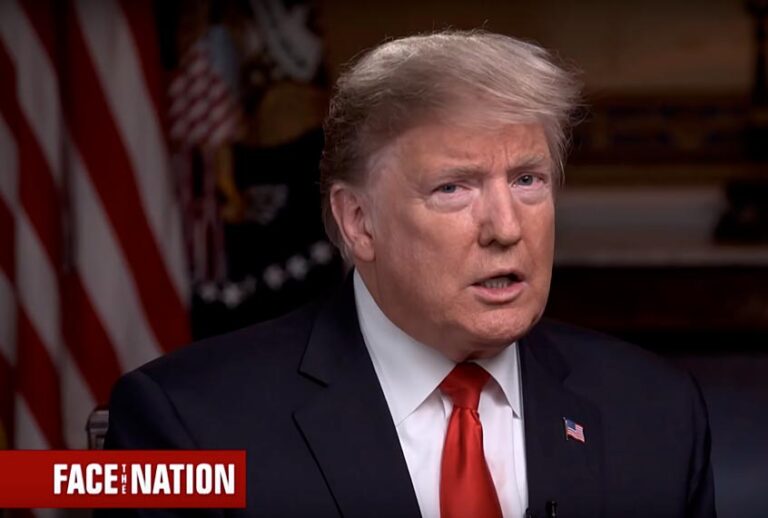 "Face the Nation" moderator Margaret Brennan interviews President Donald Trump (YouTube/Face the Nation)