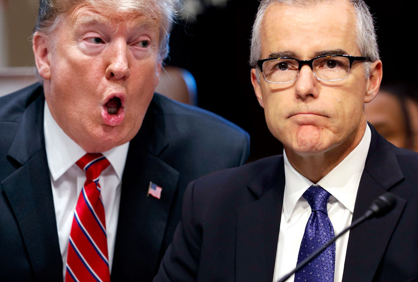 Donald Trump; Andrew McCabe (AP/Salon)