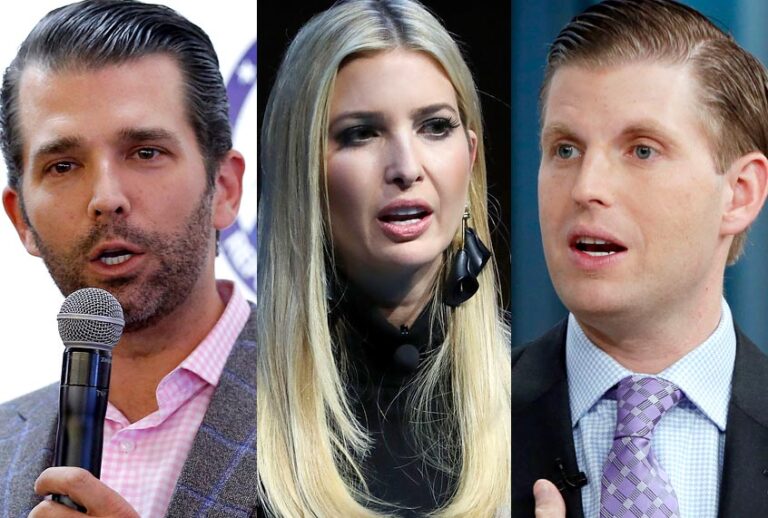 Donald Trump Jr.; Ivanka Trump; Eric Trump (AP/Getty)