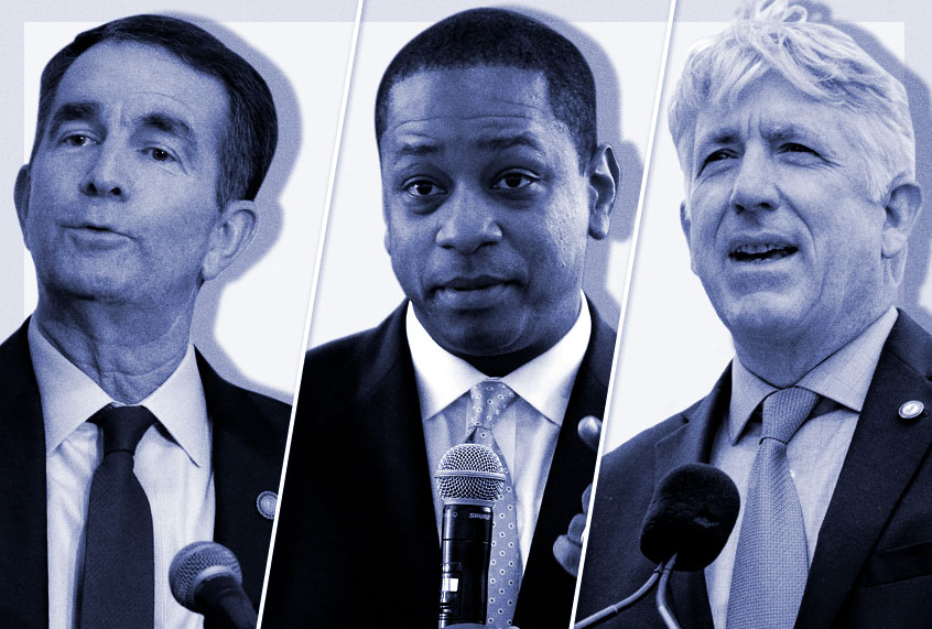 Virginia Gov. Ralph Northam; Virginia Lt. Gov. Justin Fairfax; Virginia Attorney General Mark Herring (AP/Salon)