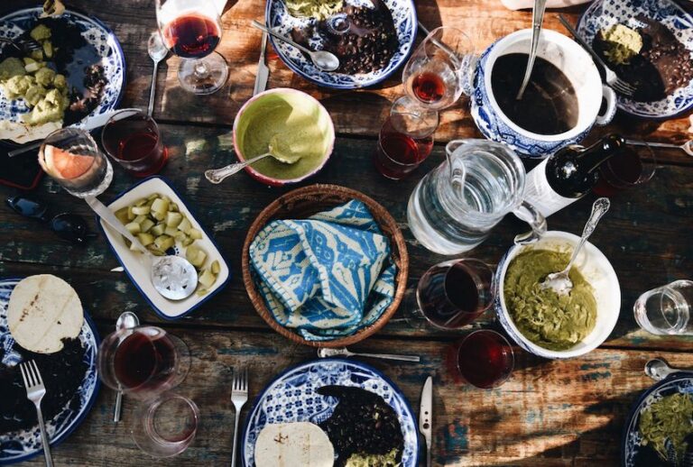 The table is set at Casa Jacaranda. (Anna Petrow/Fathom)