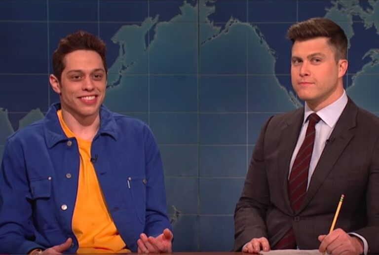 Pete Davidson with Colin Jost on "Saturday Night Live." (NBC/SNL)