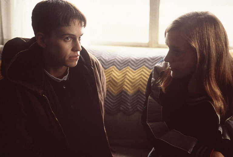 Hilary Swank And Chloe Sevigny in "Boys Don't Cry" (Getty Images)