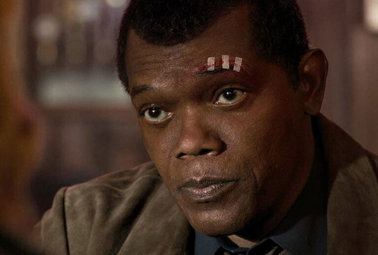 Samuel L. Jackson as Nick Fury in "Captain Marvel" (Walt Disney Studios)