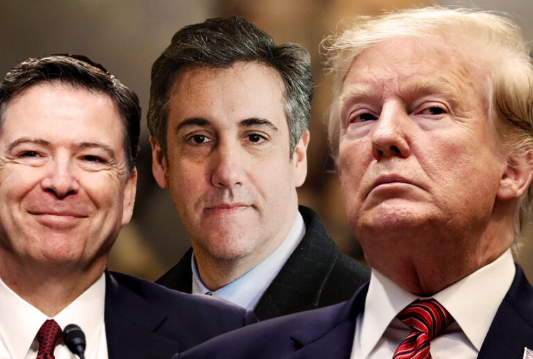 James Comey; Michael Cohen; Donald Trump (AP/Getty/Salon)