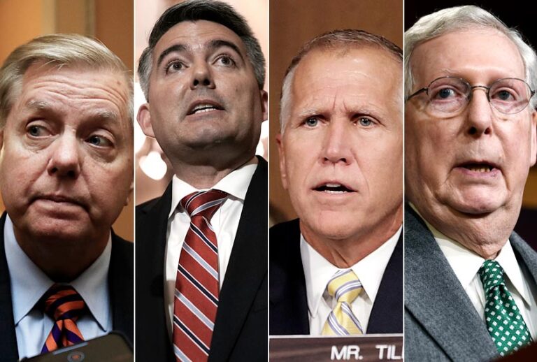 Lindsey Graham;  Cory Gardner; Thom Tillis; Mitch McConnell (AP/Getty)