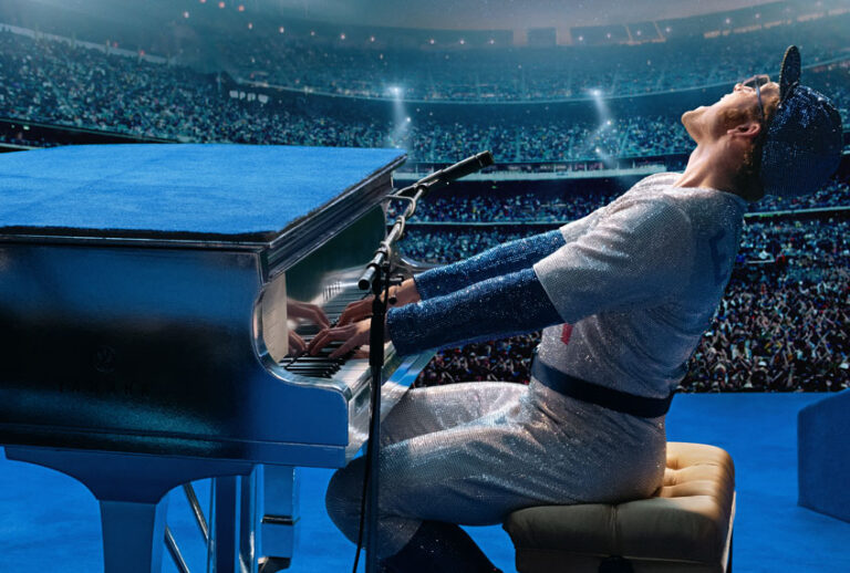 Taron Egerton as Elton John in "Rocketman" (Paramount Pictures)