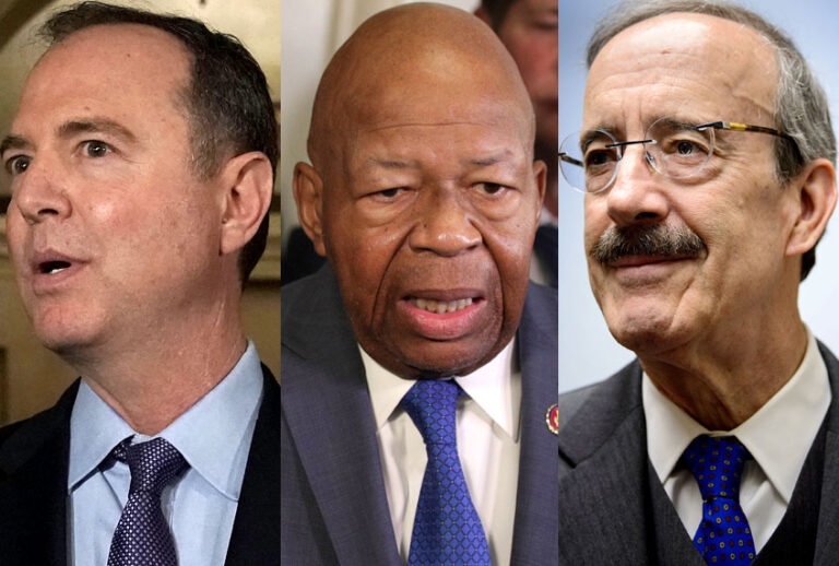 Adam Schiff; Elijah Cumming; Eliot Engel (Getty/Alex Wong/Brendan Smialowski)