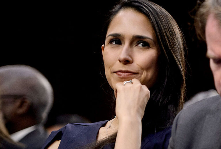 Zina Bash listens during the hearing of the Senate Judiciary Committee on the nomination of Brett Kavanaugh to the US Supreme Court September 4, 2018 in Washington, DC. (Getty/Brendan Smialowski)