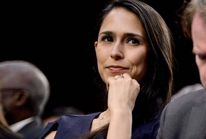 Zina Bash listens during the hearing of the Senate Judiciary Committee on the nomination of Brett Kavanaugh to the US Supreme Court September 4, 2018 in Washington, DC. (Getty/Brendan Smialowski)