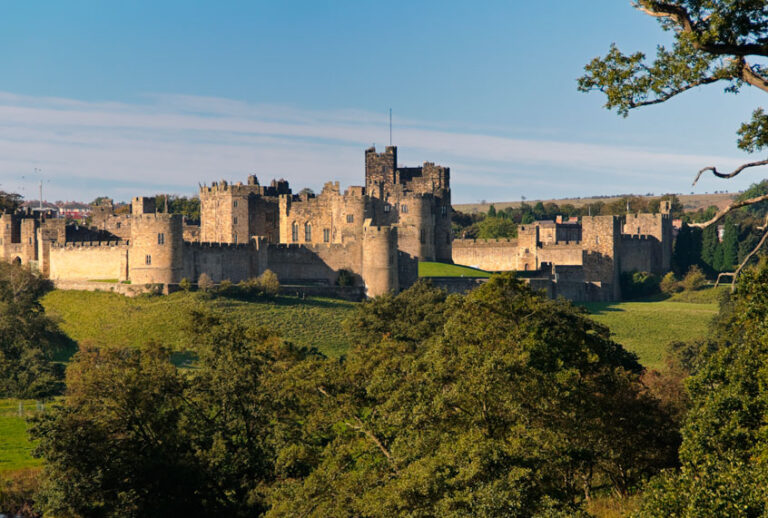 Alnwick Castle in Alnwick, Northumberland, England. (Getty/tenback)