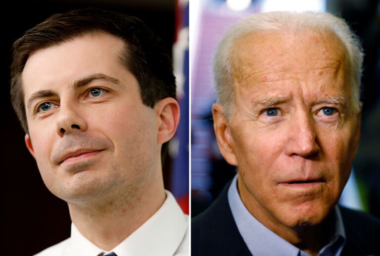 Pete Buttigieg; Joe Biden (AP/Charlie Neibergall/Matt Slocum)