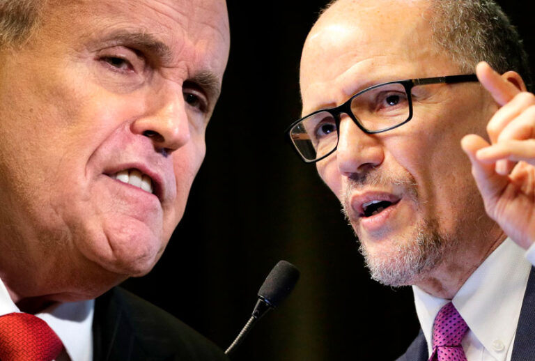 Rudy Giuliani; Tom Perez (Getty/AP/Salon)
