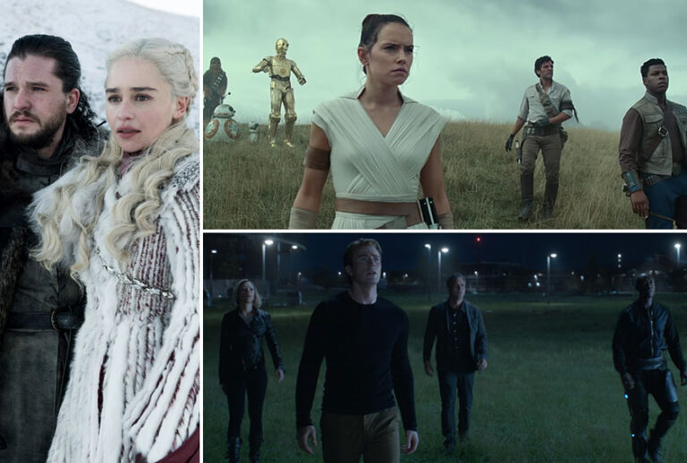 "Game of Thrones;" "Star Wars: The Rise of Skywalker;" "Avengers: Endgame" (HBO/Lucasfilm/Marvel)