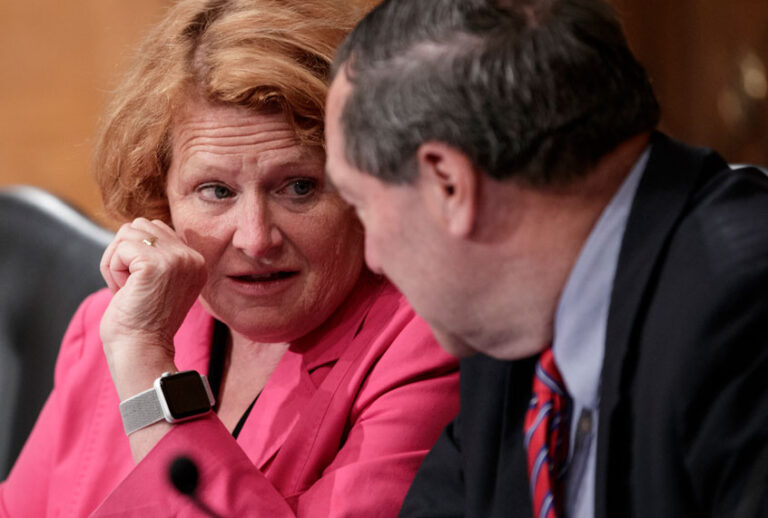 Sen. Heidi Heitkamp (D-ND) and Sen. Joe Donnelly (D-IN) (AP/J. Scott Applewhite)