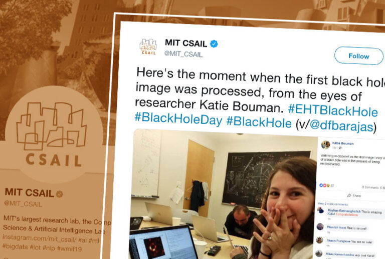 Katie Bouman (Twitter/MIT_CSAIL)