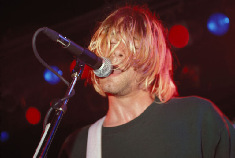 Nirvana performs live at The Roxy in Hollywood, CA on August 15, 1991. (AP/Kevin Estrada)