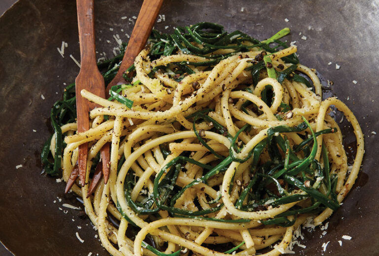 Leek Cacio e Pepe (Penny De Los Santos)