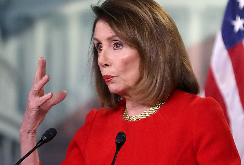 Speaker of the House Nancy Pelosi (D-CA) speaks during her weekly news conference at the U.S. Capitol April 4, 2019 in Washington, DC. (Getty/Mark Wilson)