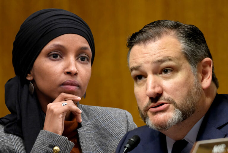 Rep. Ilhan Omar (D-MN); Sen.Ted Cruz (R-TX) (AP/Getty/Salon)
