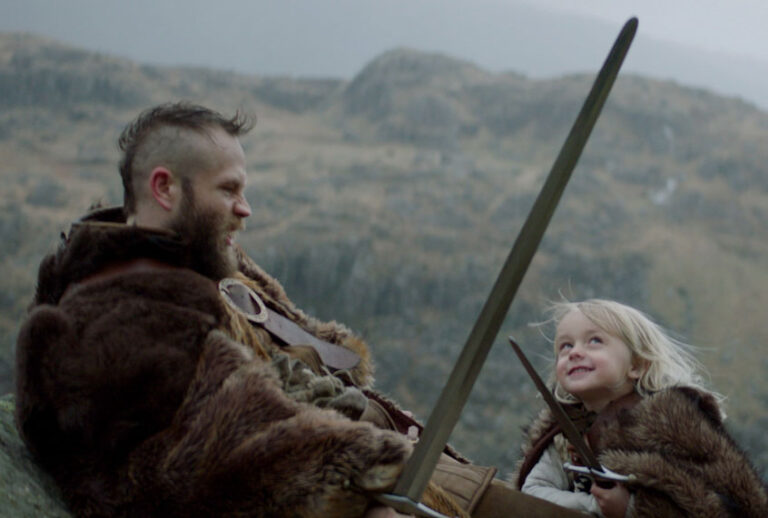 Mark Webber and Bodhi Palmer in "The Place of No Words" (Courtesy of Wide Awake Cinema)