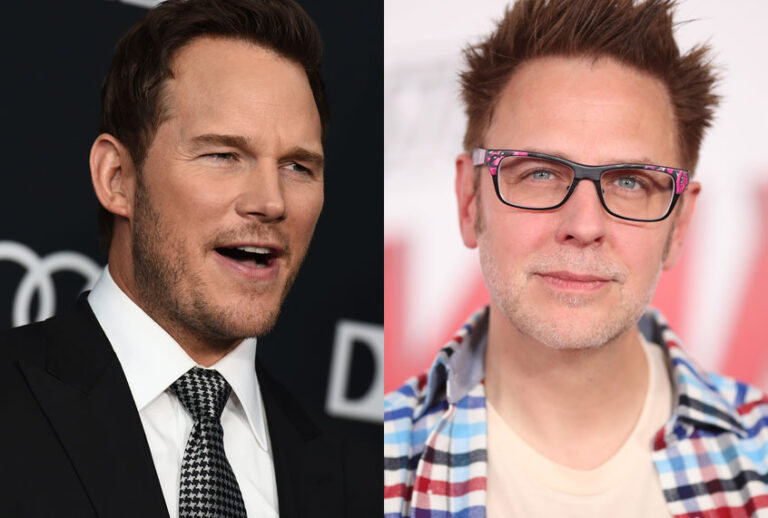 Chris Pratt; James Gunn (AP/Jordan Strauss/Getty/Christopher Polk)